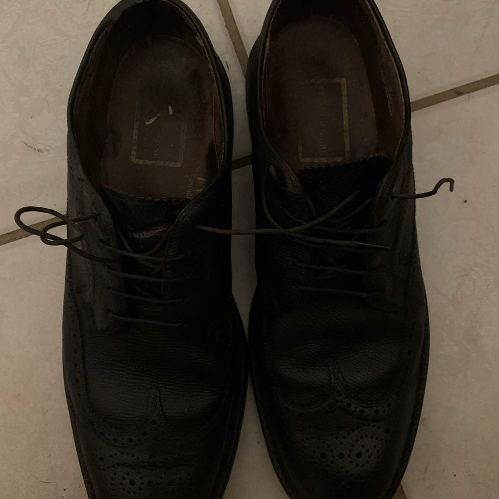 Stewart McGuire Black Leather Men's Dress Shoes